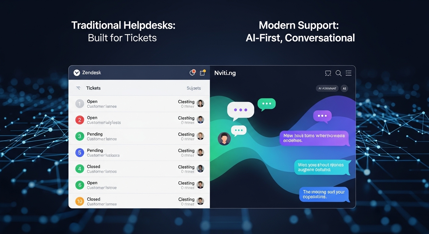 Beyond the Ticket: Why AI-First Support Beats the Traditional Helpdesk (A Look at Nviti.ng vs. Zendesk) icon